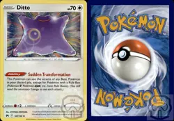 Ditto 107/159 Holo R Crown Zenith Pokemon Holo NM/M - Image 2