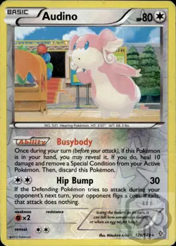 Audino 126/149 R Boundaries Crossed Pokemon Reverse Holo MP - Image 3