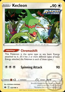 Kecleon 122/198 R Chilling Reign Pokemon NM/M - Image 3