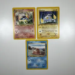 Pokemon Neo Genesis Lot Quilava 47/111 Chinchou 55/111 Swinub 79/111 1st Edition - Image 1