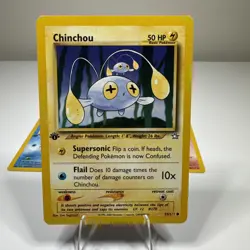 Pokemon Neo Genesis Lot Quilava 47/111 Chinchou 55/111 Swinub 79/111 1st Edition - Image 5