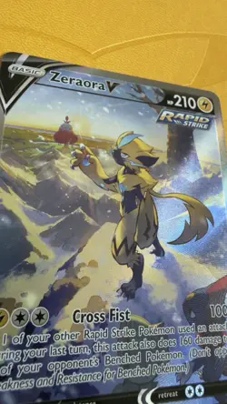 Pokemon Zeraora V 166/198 - Chilling Reign Full Art Ultra Rare Holo Rapid Strike - Image 3