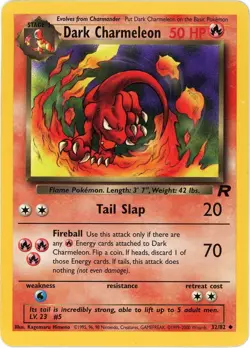 Dark Charmeleon - 32/82 - Team Rocket - Pokemon MP English Vintage - Image 1