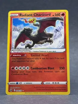 Pokemon - 020/159 Radiant Charizard Crown Zenith Radiant Rare Holo NM TCG - Image 1