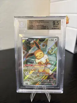 2025 Pokemon ETB Prismatic Evolutions Eevee Promo 173 BGS 9.5 - Image 1