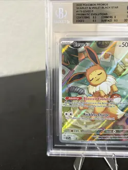 2025 Pokemon ETB Prismatic Evolutions Eevee Promo 173 BGS 9.5 - Image 4