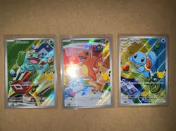 Pokemon TCG: First Partner Illustration Collection Bulbasaur Charmander Squirtle - Image 1