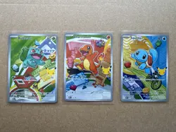 Pokemon TCG: First Partner Illustration Collection Bulbasaur Charmander Squirtle - Image 1