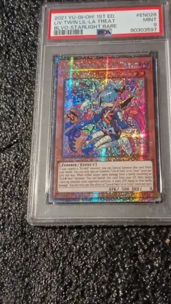 Konami Yu-Gi-Oh! Live Twin Lil-la Treat Starlight Rare 1st Ed BLVO-EN028 PSA 9 - Image 1