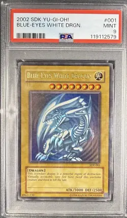 2002 Blue Eyes White Dragon PSA 9 SDK-001 - Image 1