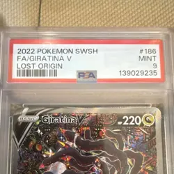 Pokemon 2022 Giratina V 186/196 Full Art Lost Origin PSA 9 - Image 3
