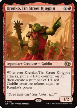 NM Krenko, Tin Street Kingpin, MTG, Foundations Jumpstart, Magic the Gathering, - Image 1