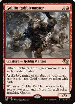NM Goblin Rabblemaster, MTG, Foundations Jumpstart, Magic the Gathering, 558 - Image 1