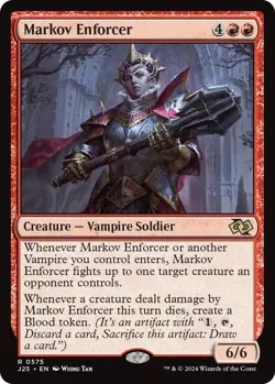 NM Markov Enforcer, MTG, Foundations Jumpstart, Magic the Gathering, 575 - Image 1