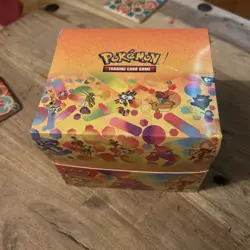 Pokemon TCG 151 Mini Tin Display Case Empty No Packs Includes Cards And Coins - Image 1