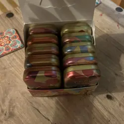 Pokemon TCG 151 Mini Tin Display Case Empty No Packs Includes Cards And Coins - Image 2