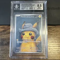 2023 Pokemon Van Gogh Pikachu with Grey Felt Hat SVP EN #085 Promo CGC 8.5 - Image 1