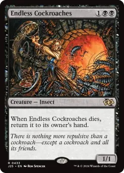 NM Endless Cockroaches, MTG, Foundations Jumpstart, Magic the Gathering, 433 - Image 1