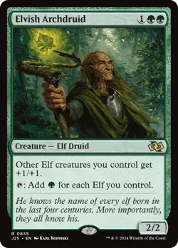 NM Elvish Archdruid, MTG, Foundations Jumpstart, Magic the Gathering, 655 - Image 1