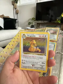 Pokemon Card- 1999 Dragonite Fossil Holo Rare 4/62 - Image 3