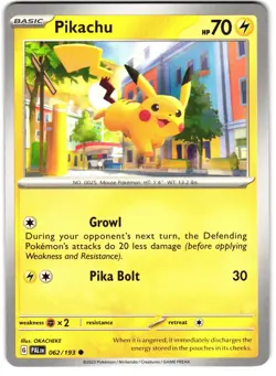 Pikachu 62/193 Pokemon SV: Paldea Evolved - Image 1