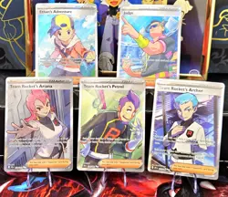 Destined Rivals 🔥 5 Trainer Lot NM Full Art Pokemon Team Rocket's Petrel Archer - Image 1