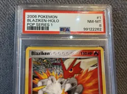 2006 POKEMON POP SERIES 1 #1 BLAZIKEN HOLO Graded PSA 8 Ruby Sapphire Emerald - Image 2