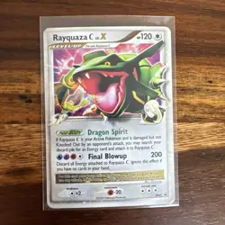 Pokemon Card Rayquaza C LV.X DP47 Promo Holo Diamond & Pearl TCG 2009 MP - Image 1