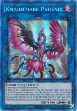 Yugioh! LP Knightmare Phoenix - GEIM-EN051 - Collector's Rare - 1st Edition Ligh - Image 1