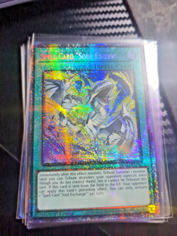 Yu-Gi-Oh Spell Card Soul Exchange MP25-EN007 1st Edition Starlight Rare NM - Image 1