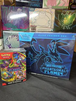 Pokemon TCG Phantasmal Flames ETB + Booster Bundle New Sealed - Image 1