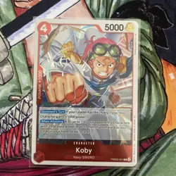 Koby | PRB02-001 | English One Piece TCG Card - Image 1