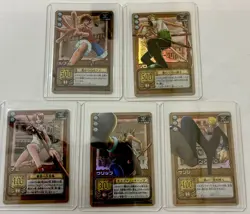 ONE PIECE Carddass EX CE-C CompleteSet 001-005 Luffy Zoro Nami Promo Rare Bandai - Image 1