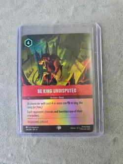 Disney Lorcana Fabled Be King Undisputed 216/204 Epic NM Holo Ruby Song - Image 1