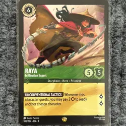 Disney Lorcana Reign of Jafar Raya Infiltration Expert 100/204 Legendary NM - Image 1