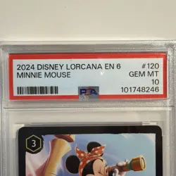 2024 DISNEY LORCANA EN 6 #120 MINNIE MOUSE PIRATE LOOKOUT PSA 10 POP 6! - Image 3