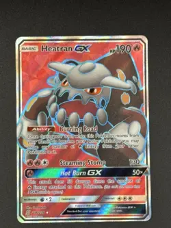 Heatran GX (Full Art) 216/236 SM - Unified Minds Ultra Rare Pokemon Card - Image 1