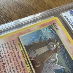 Entei 2001 Neo Revelation 6/64 Holo Pokemon Card Swirl Ace - Image 5