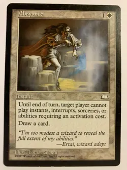 1X SP/MP MTG Magic The Gathering Abeyance Weatherlight Rare Vintage Card - Image 1