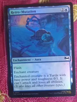 FOIL Retro-Mutation Teenage Mutant Ninja Turtles Magic The Gathering MTG card - Image 1