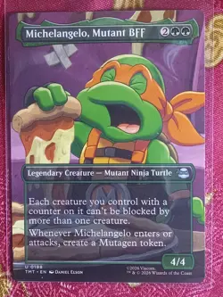 EXTENDED Michelangelo, Mutant BFF Teenage Mutant Ninja Turtles Magic MTG card - Image 1