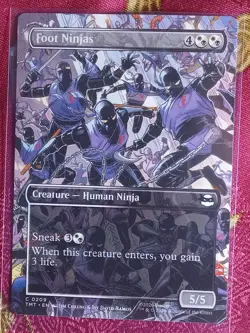 EXTENDED Foot Ninjas Teenage Mutant Ninja Turtles Magic The Gathering MTG card - Image 1