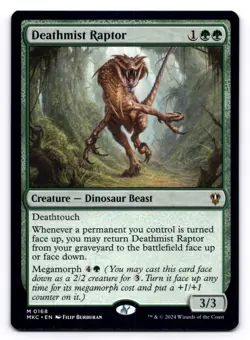 Deathmist Raptor NM Commander: Murders at Karlov Manor 0168 MTG Regular - Image 1