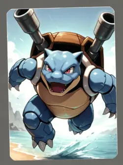 Pokemon Fanart BLASTOISE Card by SPACED_OUT - Image 1