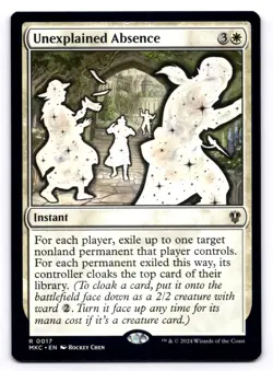 Unexplained Absence NM Commander: Murders at Karlov Manor 0017 MTG Regular - Image 1