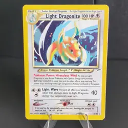 Pokemon TCG Light Dragonite 14/105 Neo Destiny Holo Rare 2000 Vintage Card - Image 1