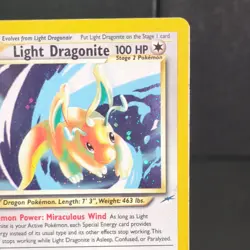 Pokemon TCG Light Dragonite 14/105 Neo Destiny Holo Rare 2000 Vintage Card - Image 3