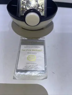 Pokemon 1999 23k Gold Plated Poliwhirl #61 Trading Card Burger King Promo COA - Image 3