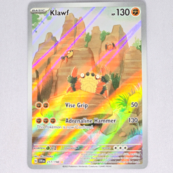 Klawf 217/198 Scarlet & Violet Base Set Illustration Rare Holo Pokemon Card NM - Image 1