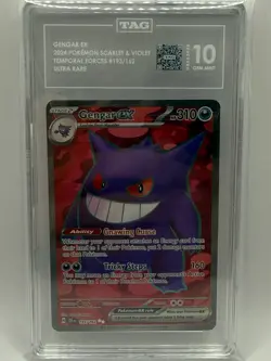 Gengar EX Ultra Rare Card 193/162 SV05: Temporal Forces TAG 10 GEM MINT - Image 1